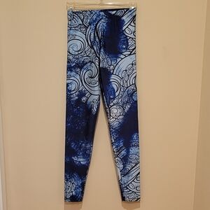 Living Dead Clothing blue tentacle leggings